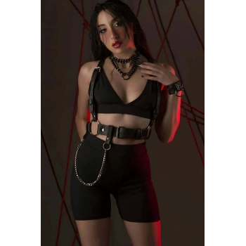 Fantazi Deri Omuzdan Askılı Harness - Brf1266