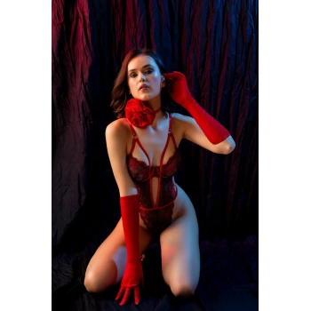 FANTEZİ TRANSPARAN BADİ KIRMIZI (MGP6628)