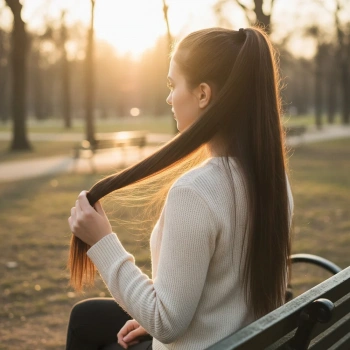 Fiber Sentetik Düz 8 Parça Çıt Çıt - Kahverengi