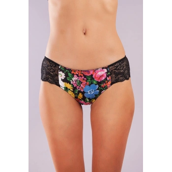 Garden Boy Short, Kadın Dantelli Çiçek Baskılı Şort Külot