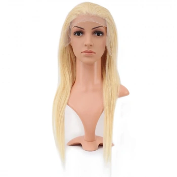 Gerçek Front Lace Düz Platin Tül Peruk - 60-65cm