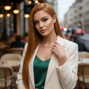 Gerçek Front Lace Tül Peruk - Düz - Bakır 70-75cm