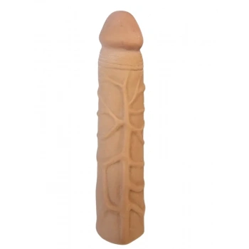 Gerçekçi Melez Penis Kılıfı Et Dokusunda 17 cm