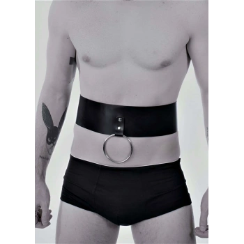 Halka Detaylı Seksi Erkek  Göbek Harness - Brfm36