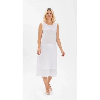 İmer 3164 Kalın Askı Uzun Viskon Elbise Kombinezon