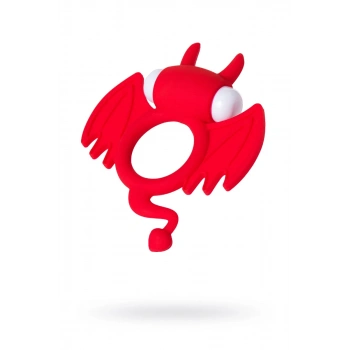 JOS SWEET DEVİL Penis Halkası, silikon, kırmızı, 8,5 cm