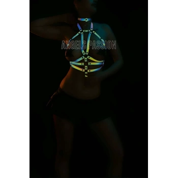 Kadın İç Giyim - Reflektörlü Bayan İç Giyim Göğüs Harness - APFT27