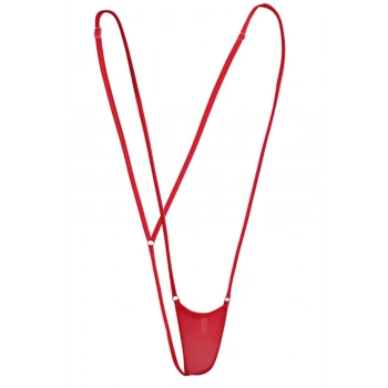 Kadın Kırmızı Askılı Fantezi G String İç Çamaşırı