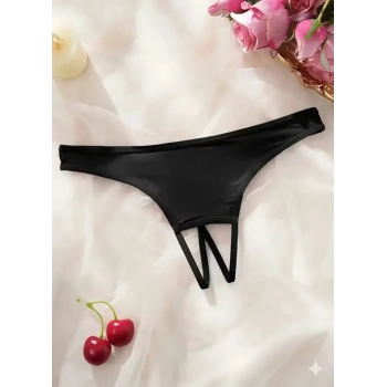 Kadın Siyah Ağ bölgesi Açık Külot BC0058