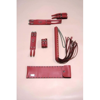 Kırbaç Kelepçe Takım 3lü Set, El - Ayak Kelepçesi, Kırbaç - Brf1305