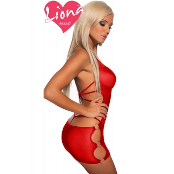 Kırmızı Bayan Seksi Gecelik