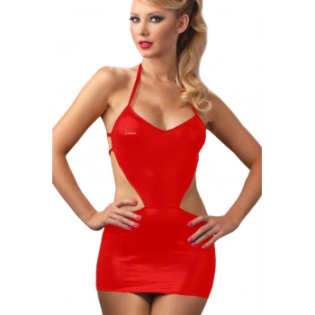 Kırmızı Seksi Mini Elbise
