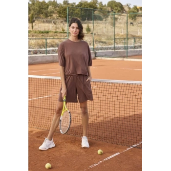 Kısa Kollu Bisiklet Yaka Alt Üst Takım