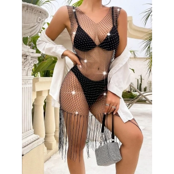 KOLSUZ PÜSKÜLLÜ ELBİSE