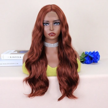 Koyu Bakır Tül Peruk