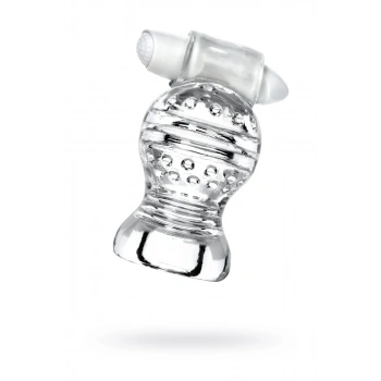 Lingam by TOYFA Masturbator ,Shakti, TPE, Şeffaf, 9 cm