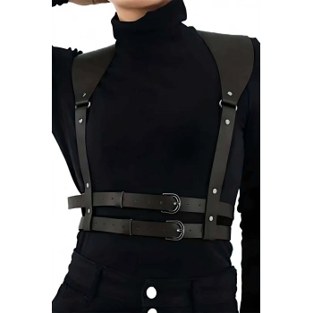 Omuzdan Askılı Ayarlanabilir Şık Deri Kemer - Brf966