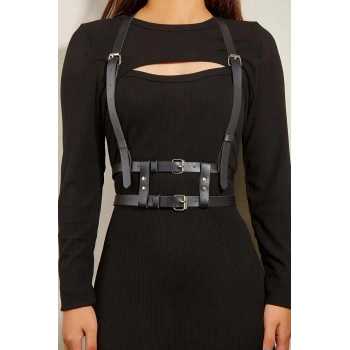 Omuzdan Askılı Delden İki Sıralı Kemer Harness - Brf941