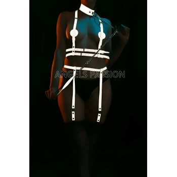 Özel Reflektörlü Tasmalı Jartiyer Takım Harness - APFT233