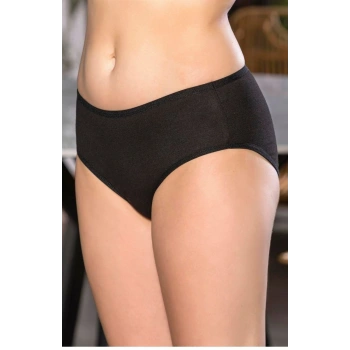 Pamuklu Yüksek Bel Slip Külot Siyah