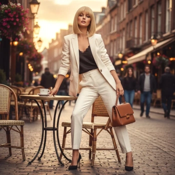 Platin Gerçek Perçemli Peruk