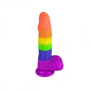 Rainbow Dildo 19 cm