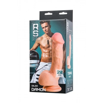 RealStick Elite Damon gerçekçi Yapay penis, TPR, çıplak, 20 cm