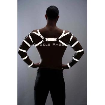 Reflektörlü (karanlıkta Yansıyan) Erkek  Bilek - Kol - Omuz Harness - Brfm5