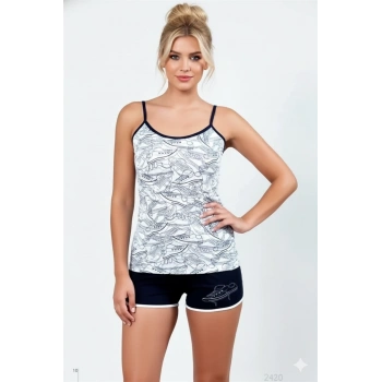 Şahinler Ayakkabı Baskılı Şortlu Takım B436