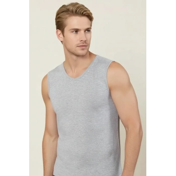 Şahinler Erkek  Sıfır Kol V Yaka Likra Atlet E079