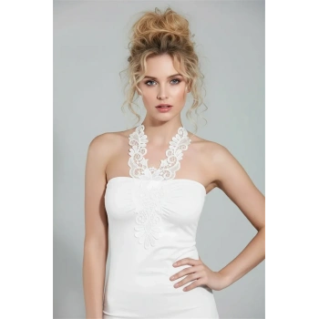 Şahinler Güpürlü Straples Atlet B378