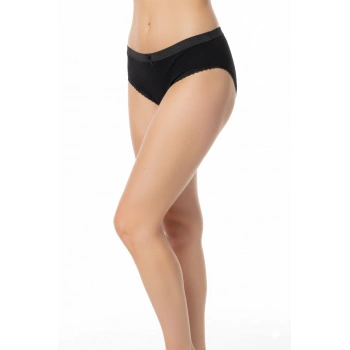 Şahinler Kadın İçin Dantel Kenarlı Siyah Renk Bikini Külot B223