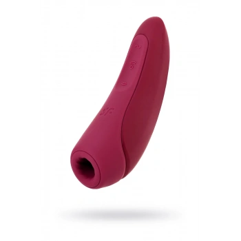 Satisfyer Curvy 1 Connect App Vakum Dalgası Klitoris Vibratörü, silikon, kırmızı, 14,3 cm