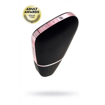 Satisfyer Love Triangle Vakum Dalgası Klitoral Stimülatör, Silikon, Siyah, 8,8 cm