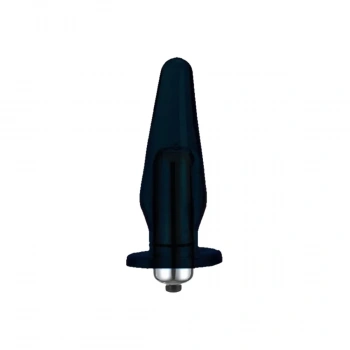 Şeffaf Silikon Anal Vibratör Siyah