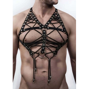 Seksi Erkek  İç Giyim Lastik Harness - Brfm70