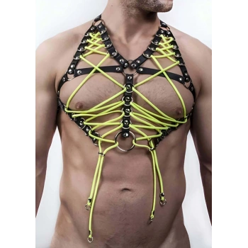Seksi Erkek  Üst Lastik Harness - Brfm59