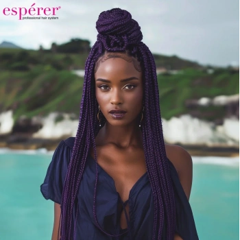 Sentetik Örgülük Saç Esperer 100 Gr. - Mürdüm Moru