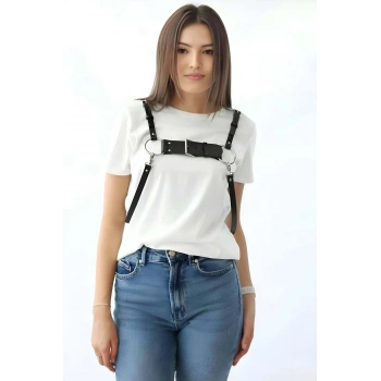 Şık Deri Kadın Kemer, Elbise Üzeri Deri Kemer - Brf1094