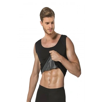 Siyah Erkek  Termal Sauna Atlet - 744