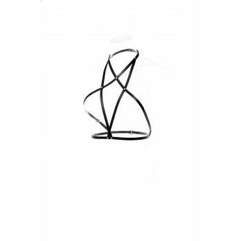 Siyah Kadın Kemer Çapraz Bantlı Vücut Aksesuarı - Brf180