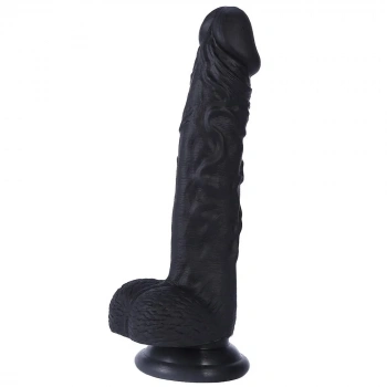 Siyah Realistik Dildo - 22 Cm
