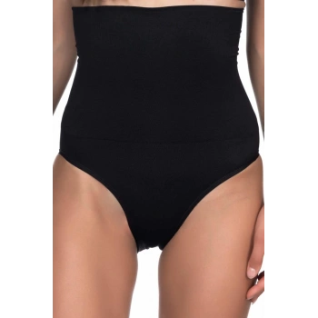Siyah Yüksek Bel Double Slip Korse