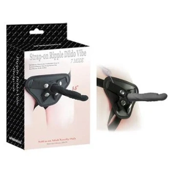 Strap-on Ripple Dildo Vibe