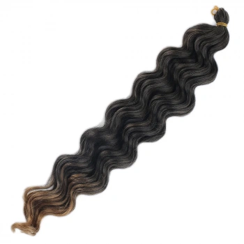 Su Dalgası Saç - Siyah Karamel Ombreli