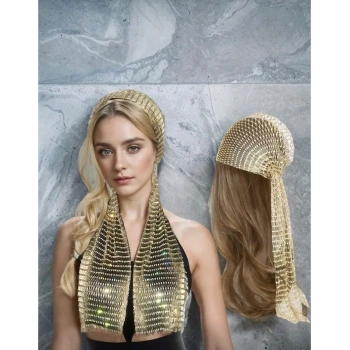 Taşlı Kafa Aksesuarı Kristal Bandana