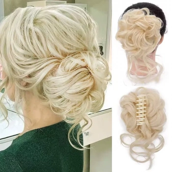 Tokalı Kuyruklu Dağınık Topuz  - Platin