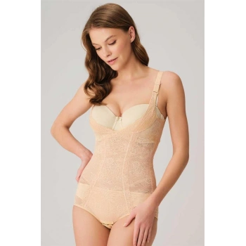 Toparlayıcı Dikişli Kancalı Sıkı Badi Korse