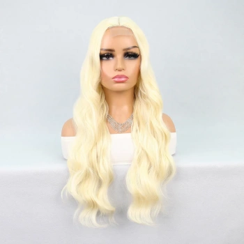 Uzun Dalgalı Platin Tül Peruk