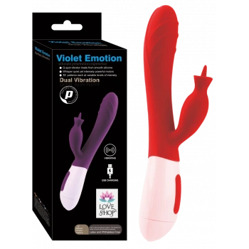 VİOLET EMOTİON DUAL VİBRATİON MOR